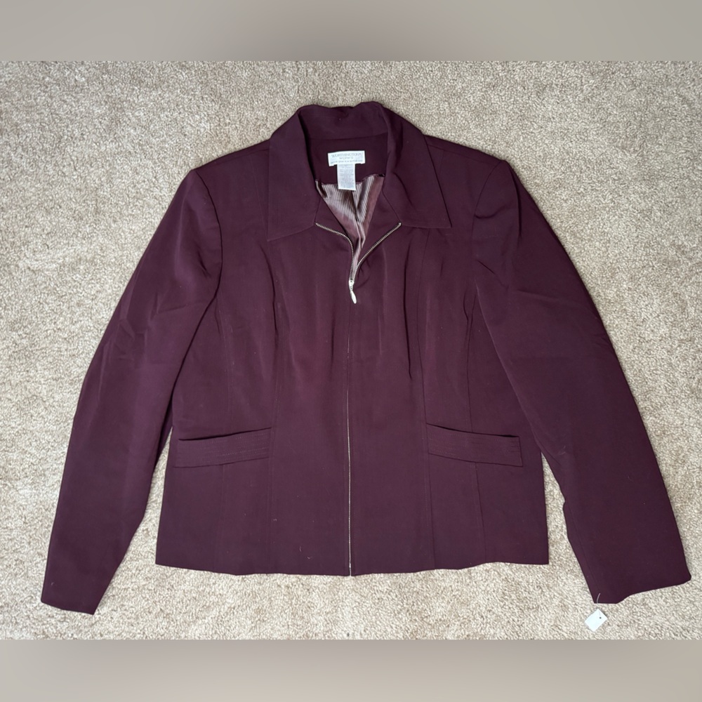 Worthington Deep Burgundy Blazer